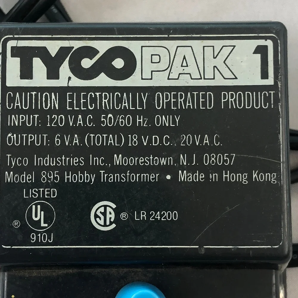 VTG Tyco Pak 1 Model 895 Hobby Transformer Train Power Pack Controller Untested